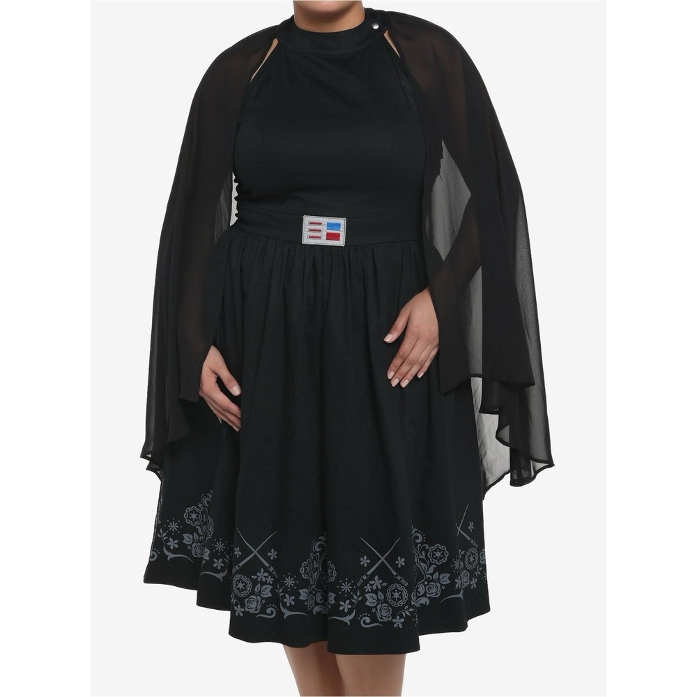 Star Wars Her Universe Darth Vader Halter Dress With Cape Womens Large Disney